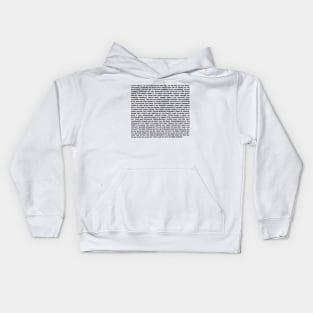 There it is again, lyrics black Kids Hoodie